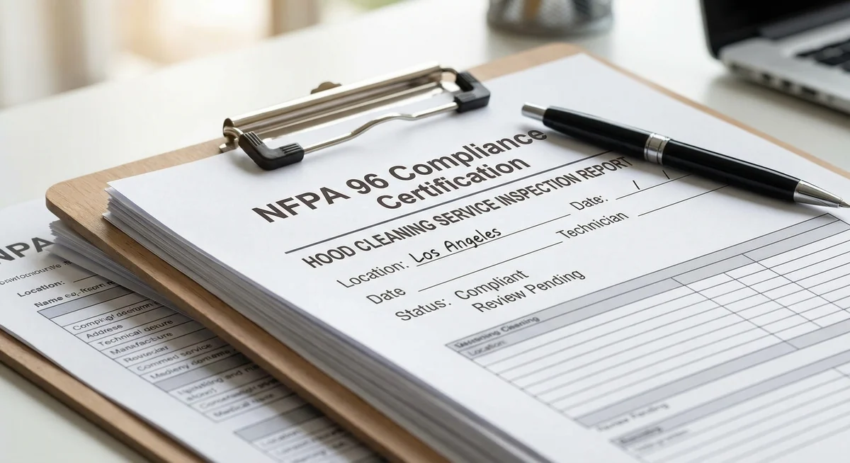 Boston hood cleaning compliance documentation, service records, and inspection paperwork